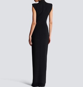 Nuovi Arrivi: Abiti da Sera Invernali di Alta Qualità con Spacco, <span class=keywords><strong>Senza</strong></span> <span class=keywords><strong>Maniche</strong></span>, Aderenti, Linea ad A, Lunghezza Pavimento, Stile Elegante per Feste - Product Image 2