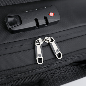 Sac à dos pour ordinateur portable extensible, imperméable, grande capacité, personnalisé, avec trou pour écouteurs et port USB antivol, tendance et pratique au quotidien - Product Image 3