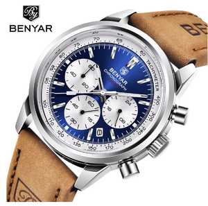 Relojes para Hombre Originales Benyar 5188, Relojes Deportivos Multifuncionales de Moda, Reloj de Cuarzo Cronógrafo para Hombre con Fecha y Calendario - Product Image 3
