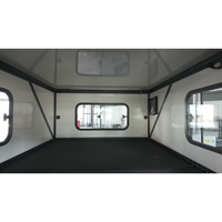 Camper universel en aluminium élargi à côtés rigides pour pick-up, pliable, pour 4 personnes, pour camping tout-terrain 4x4