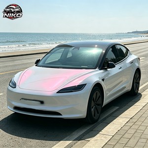 NIKO FilmTPU Glossy White to purple Car Wrap <b>Bubble</b>-Free Stretch No Shrink Air-Release Easy Install OEM-Grade 10-Year Warranty - Product Image 1