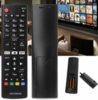 Control Remoto de Repuesto con Código Fijo, de Plástico, Batería Recargable, Distancia de Control de 10 m, para TV L AKB75095308 SMART LED 3D HDTV