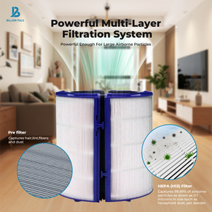 <span class=keywords><strong>Filtre</strong></span> <span class=keywords><strong>HEPA</strong></span> et <span class=keywords><strong>charbon</strong></span> <span class=keywords><strong>actif</strong></span> <span class=keywords><strong>de</strong></span> remplacement compatible avec les pièces <span class=keywords><strong>de</strong></span> purificateur d'air Dysons Hp04 Tp04 Dp04 Tp05 Dp05 - Product Image 4