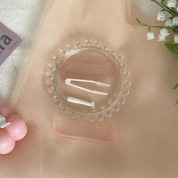 Étuis à lentilles de contact colorés en stock accessoires pince à épiler et clip emballage de lentilles de contact