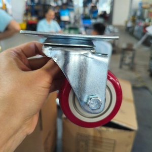 CMCL Roulettes pivotantes rouges à usage moyen de 4 pouces avec frein Roue de chariot industriel Roues verrouillables <span class=keywords><strong>Rode</strong></span> - Product Image 3