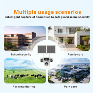 Telecamera PTZ Esterna Wireless 20MP con Tracciamento Automatico, Sicurezza Intelligente a 360°, Wi-Fi Integrato, Scheda SD, 1 Anno di Garanzia - Product Image 3