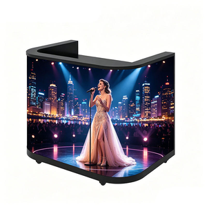 Custom LED DJ Booth P2.5 <b>Portable</b> DJ Booth Music Festivals <b>Table</b> Flexible LED Display for Indoor Outdoor Events - Product Image 1
