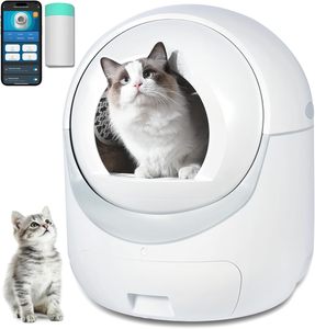 In the Trend 2024 New Automatic Smart APP Remote Control Self-cleaning Plastic <b>Cat</b> <b>Litter</b> Box Pet Toilet 65L - Product Image 1