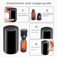 Mini Diffuseurs d'Huiles Essentielles Intelligents Portables, Purificateur d'Air Aromatique Rechargeable sans Fil et sans Eau