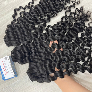 Meilleure vente de paquets de tissage de cheveux bouclés à vapeur de cheveux vietnamiens bruts Extensions de cheveux humains - Product Image 6