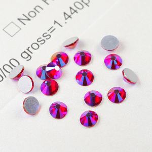 DIYカップヘルメットガラスストーンフラットバックコールドフィックスノンホットフィックスクリスタルサイアムABラインストーン工場卸売 - Product Image 5