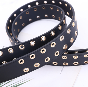 DFWB105 Customized Women Girls Fashion Lady Waist <b>Belts</b> With Hook <b>Chain</b> Golden Color Trim Metal Buckle - Product Image 3