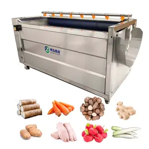 Automatische Borstelreinigingsmachine Aardappelwasmachine Wortelwasmachine