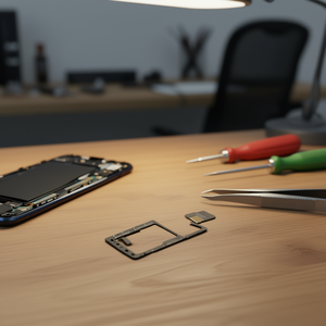 Tiroir pour carte SIM et micro SD noir Samsung Galaxy A10 A105F, pièce de rechange - Product Image 3