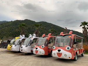<span class=keywords><strong>Autobús</strong></span> turístico Diseño de dibujos animados Street Legal Electric Tour Shuttle Cart Buggy eléctrico Shuttle Bus - Product Image 6