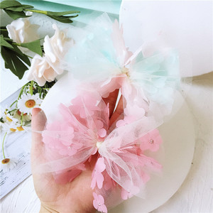 Nizza di disegno Del Fiore Archi Dei Capelli delle ragazze della principessa colorful Rainbow Barrettes della Clip di Capelli Delle Ragazze Big Bowknot Maglia Forcelle accessori - Product Image 3