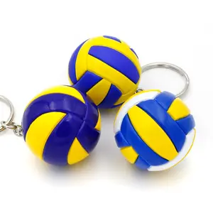 Cadeaux promotionnels de sport Mini balle sac pendentif sport porte-clés en gros mode volley-ball porte-clés balle