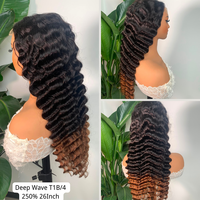 Proveedor de Pelucas de Cabello Humano Brasileño con Ondas Profundas SDD, Color Natural, Pelucas de Cabello Humano con Frente de Encaje, Pelucas de Cabello Humano sin Pegamento