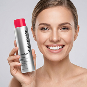 Enjuague Bucal de Menta de Marca Privada de Larga Duración, Elimina Residuos de Alimentos, Reduce el <span class=keywords><strong>Mal</strong></span> <span class=keywords><strong>Aliento</strong></span>, para Cuidado Bucal Fresco - Product Image 1