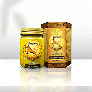 Baume Chauffant Herbal Gold Serow au Curcuma et au Gingembre pour un Apaisement Profond et un Soulagement de la Fatigue et des Douleurs de la Taille, des Jambes et des Mains - Product Image 2