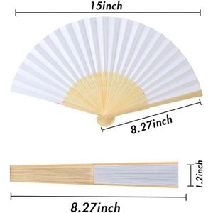 Abanicos Plegables de Bambú Ecológicos Personalizados para Bodas, Pedidos al por Mayor, Impresión de Logotipo/Texto/Patrón, Decoraciones para Fiestas, Recuerdos Románticos - Product Image 2