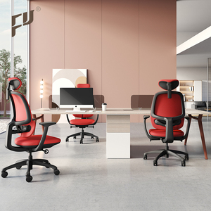 Furicco新製品最高のハイバックヘッドレストシラスイベルメッシュオフィスボスコンピューターシラ人間工学に基づいたオフィスチェア - Product Image 2