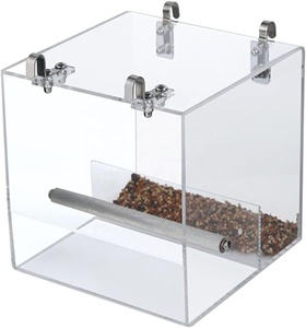 Bandeja de recogida de semillas moderna para pájaros, plato colgante, comedero grande para pájaros tortolitos, cacatúas, canarios, sol, conures, otras jaulas para pájaros - Product Image 1