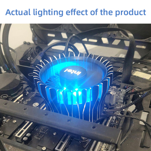 M23815-002 RH1 12th Generation for Luminous I7 I9 Brand New Black Copper Bottom CPU <b>Fan</b> Special LGA1700 1800 - Product Image 4