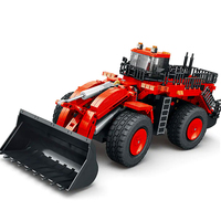Reobrix 22010 D11 Bulldozer, Vehículo de Ingeniería a Control Remoto, Modelo de Coche RC, Bloques de Construcción, Juguetes DIY para Niños, Regalos, Sets de Bloques de Construcción