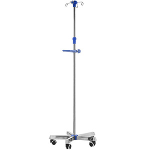 Support IV mobile en acier inoxydable, réglable en hauteur, avec support épaissi pour perfusion, pour usage hospitalier, origine Hebei - Product Image 2