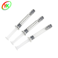 Seringue en verre Luer Slip de 2,25 ml avec graduation, corps gradué à piston en plastique pour concentré botanique