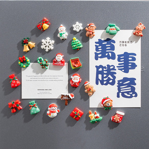 Cute DIY Modern Eco-friendly Custom Shape Resin Magnetic Stickers for <strong>Fridge</strong> New Year and Christmas <strong>Decor</strong> Santa Claus Reindeer - Product Image 4