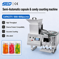 Machine de comptage semi-automatique intelligente pour bonbons, comprimés, pilules et capsules, avec conception de structure flexible PLC, capacité de 1000 à 1800 pièces/min
