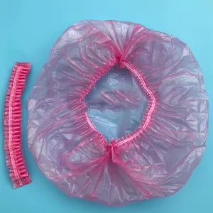 Cuffie da doccia regolabili cuffie per capelli in plastica trasparente