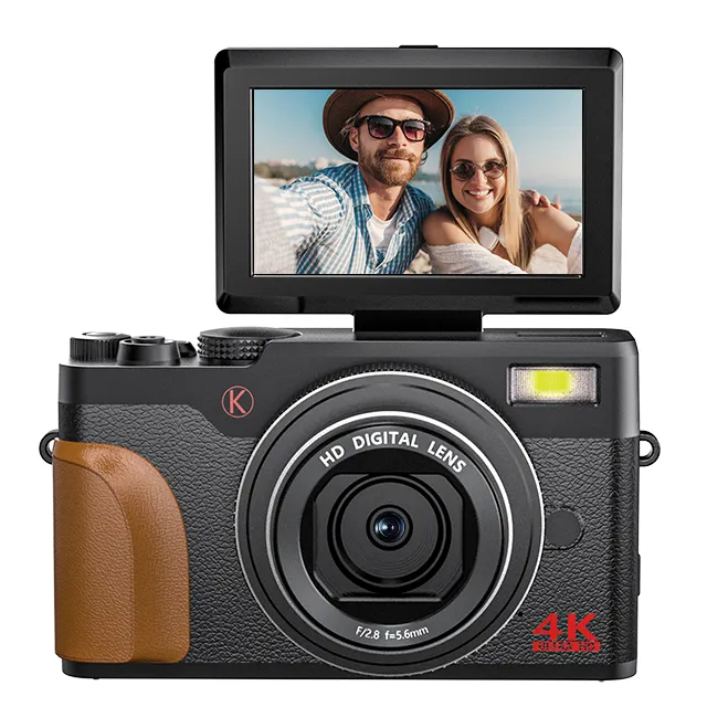 16k zoom numériqueDrsl portable Yutobe Vlog Wbecam caméscope vintique rétro 4k appareil photo numérique pour la photographie