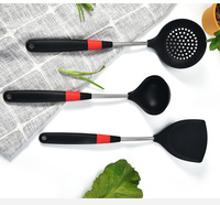 Ensemble d'outils de cuisine en silicone résistant à la chaleur cuillère à soupe brosse louche spatule antiadhésive cuillère ustensile de cuisine