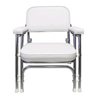 Foyo Offre Spéciale toile blanche bateau pêche pliant plage chaise longue en aluminium siège marin