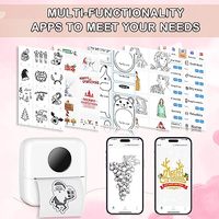 Mini Impresora Portátil de Bolsillo, Impresora de Etiquetas, Impresora de Fotos USB X5, Impresora Térmica Bluetooth, Mini Impresora de Etiquetas