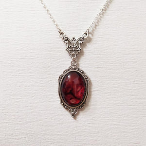 Collana <span class=keywords><strong>Gotica</strong></span> Rossa Vintage con Ciondolo a Goccia di Sangue Girocollo Gioiello <span class=keywords><strong>Dark</strong></span> Academia per Donna Uomo e Amanti del Punk - Product Image 5
