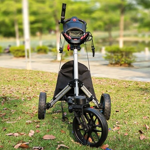 Carrito <span class=keywords><strong>de</strong></span> Golf plateado <span class=keywords><strong>de</strong></span> alta calidad, carrito <span class=keywords><strong>de</strong></span> <span class=keywords><strong>aluminio</strong></span> plegable <span class=keywords><strong>de</strong></span> 3 ruedas para jugar al aire libre - Product Image 2