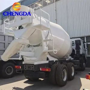 저렴한 가격 Sinotruk Howo 시멘트 콘크리트 믹서 트럭 8m3 10m3 12m3 6x4 중고 콘크리트 믹서 트럭 판매