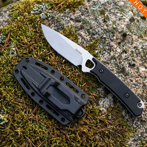 سكين تخييم خارجي بالجملة من بايوهنغ بمقبض بلاستيكي، سكين بشعار مخصص للتخييم والصيد - Product Image 1