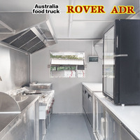 Remorque mobile de restauration Chariots à café pour glaces d'extérieur entièrement équipés Camion alimentaire australien