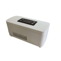 Mini-refrigerateur portable numérique 28,8 Wh sans BPA, blanc, pour stylo à peptides, étui de rangement pour cartouches en plastique, pour vaccins médicaux et usage au bureau