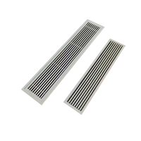 Ventilation ABS Échappement Climatisation Plafond Climatiseur Mur Évent Grille Amovible Barre Linéaire Grilles