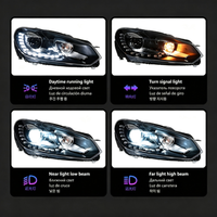 Ensemble de phares à LED de style R20 avec projecteur pour VW Golf 6 MK6 2009-2013, mise à niveau DRL, accessoires automobiles