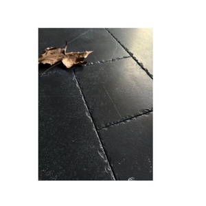 Dalles de pavage en pierre de chaux noire grise de qualité supérieure, épaisses, coupées à la main, motif aléatoire, traditionnelles, résistantes à l'eau, durables, pour villa, extérieur - Product Image 3