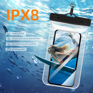 Custodia universale trasparente impermeabile in PVC TPU per cellulare, con laccetto, per <span class=keywords><strong>nuoto</strong></span> e attività all'aperto - Vendita all'ingrosso - Product Image 4