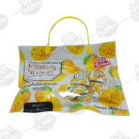Nieuwe Kokosnoot Fudge Kokosnoot Smaakstof Gummy Blokjes Mango Smaak Thai Snoep Zacht Snoep Snoep In Geschenkzak