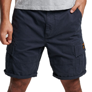 Pantaloncini Cargo da <span class=keywords><strong>uomo</strong></span> alla moda neri con coulisse in vita elastica e vestibilità rilassata <span class=keywords><strong>pantaloni</strong></span> corti da lavoro Casual leggeri con tasche - Product Image 1